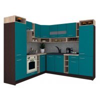Bucatarie de Colt COSSY NEW ST. 230-250, Wenge / Decor 0245
